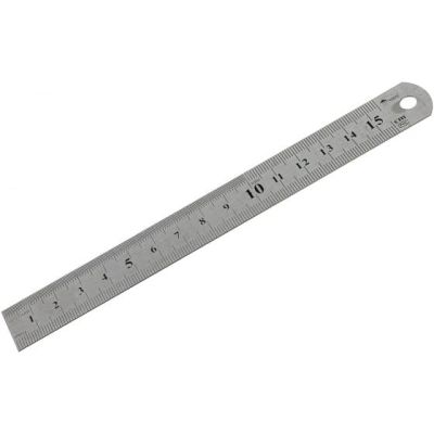 Линейка двусторонняя мет. 150мм Hobbi 15-6-015 в Туле