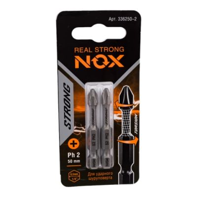 Бита PH 2х50 E 6,3 torsion "NOX STRONG" 336250-2 в Туле