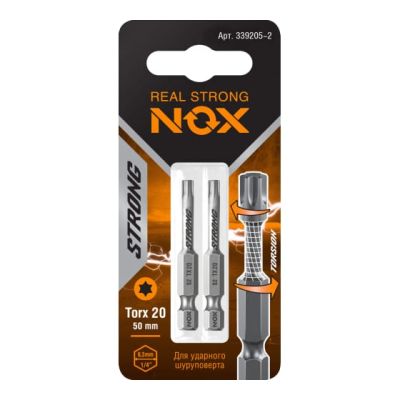 Бита TX-20-50 E 6,3 torsion "NOX STRONG" 339205 в Туле