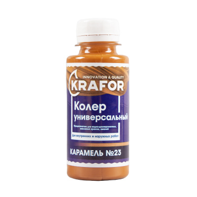 Колер универсальный №23 карамель 100мл (6/108) "Krafor" в Туле