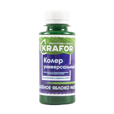 Колер универсальный №25 зеленое яблоко 100мл (6/108) "Krafor" в Туле