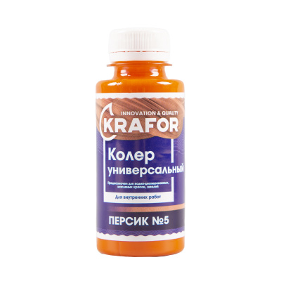 Колер универсальный №5 персик 100мл (6/108) "Krafor" в Туле