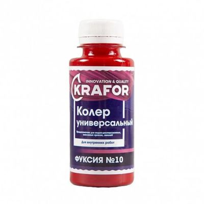 Колер универсальный №10 фуксия 100мл (6/108) "Krafor" в Туле