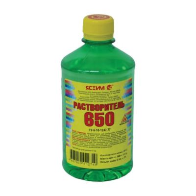 Растворитель 650 0,5л (25) (ПЭТ) Ясхим Новгород в Туле