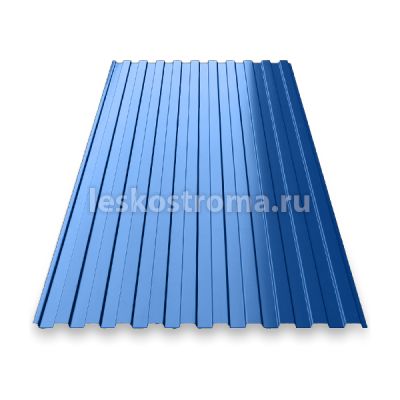 Профнастил С8 0,35мм 2000*1200 Сигнально-синий (RAL 5005) в Туле