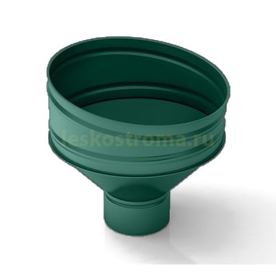 Воронка 100 оцинкованная 0.50 (RAL 6005) в Туле