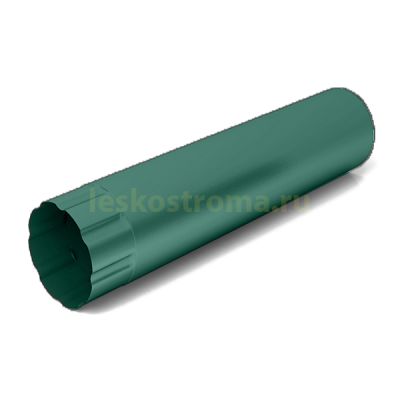 Труба водосточная 100х1000 оцинкованная 0.50 (RAL 6005) в Туле