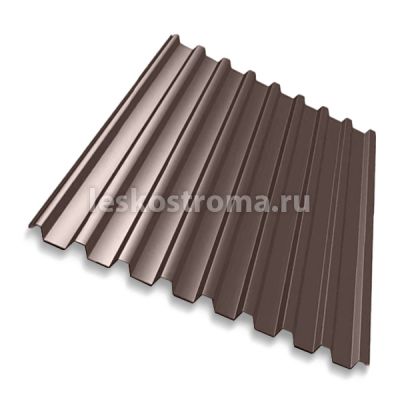 Профнастил С20 0,45 мм 2000*1150 Шоколадно-коричневый (RAL 8017)  в Туле