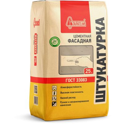 Штукатурка фасадная цементная Старатели, 25кг в Туле